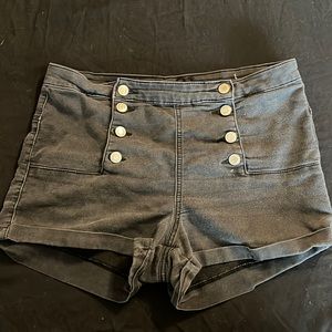 Rue21 dark slate button shorts